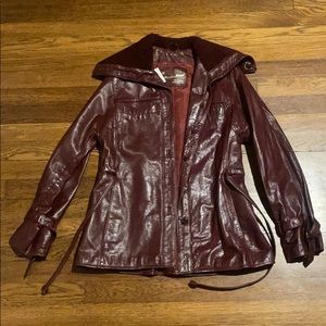 leather coat